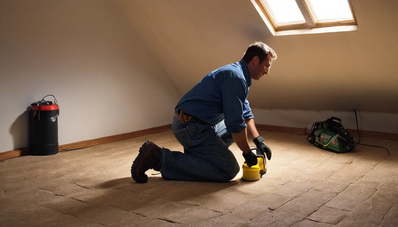 Local provider inspecting an attic for animal entry points in a home in Lancaster